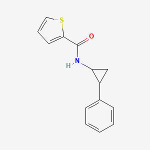 molecular formula C14H13NOS B4012859 N-(2-phenylcyclopropyl)-2-thiophenecarboxamide 