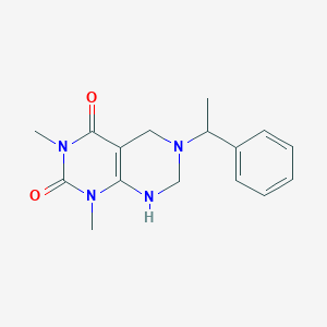 1,3-dimethyl-6-(1-phenylethyl)-5,6,7,8-tetrahydropyrimido[4,5-d]pyrimidine-2,4(1H,3H)-dione