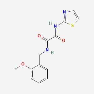 molecular formula C13H13N3O3S B4012866 N-(2-methoxybenzyl)-N'-1,3-thiazol-2-ylethanediamide 