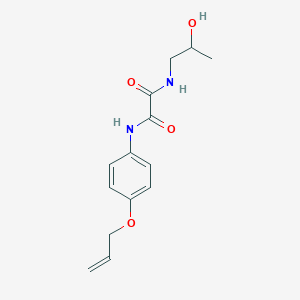molecular formula C14H18N2O4 B4012906 N-[4-(allyloxy)phenyl]-N'-(2-hydroxypropyl)ethanediamide 