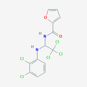 molecular formula C13H9Cl5N2O2 B401292 N-[2,2,2-trichloro-1-(2,3-dichloroanilino)ethyl]-2-furamide 