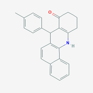 molecular formula C24H21NO B4012964 7-(4-methylphenyl)-7,10,11,12-tetrahydrobenzo[c]acridin-8(9H)-one 