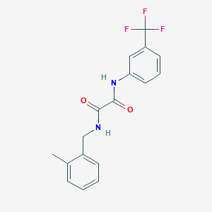 molecular formula C17H15F3N2O2 B4012988 N-(2-methylbenzyl)-N'-[3-(trifluoromethyl)phenyl]ethanediamide 