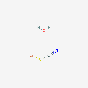 molecular formula CH2LiNOS B040130 Lithium thiocyanate hydrate CAS No. 123333-85-7