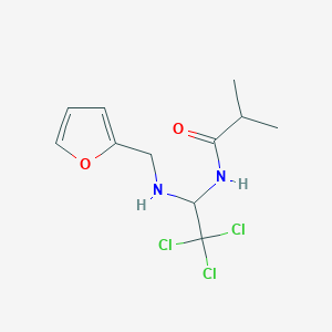2-methyl-N-{2,2,2-trichloro-1-[(2-furylmethyl)amino]ethyl}propanamide