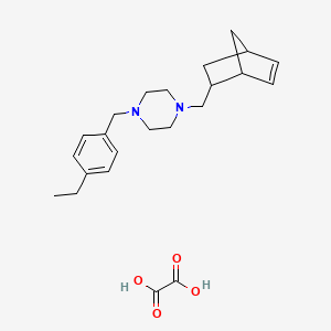 1-(bicyclo[2.2.1]hept-5-en-2-ylmethyl)-4-(4-ethylbenzyl)piperazine oxalate