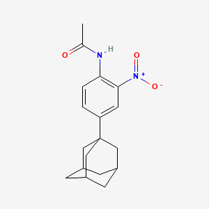 molecular formula C18H22N2O3 B4013060 N-[4-(1-adamantyl)-2-nitrophenyl]acetamide 
