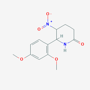 6-(2,4-dimethoxyphenyl)-5-nitro-2-piperidinone
