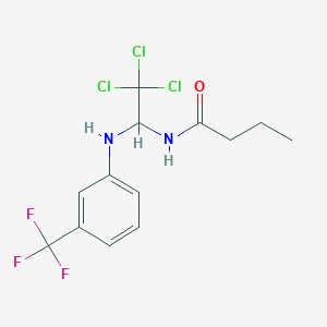 N-[2,2,2-Trichloro-1-(3-trifluoromethyl-phenylamino)-ethyl]-butyramide