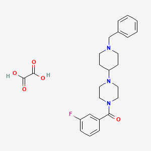1-(1-benzyl-4-piperidinyl)-4-(3-fluorobenzoyl)piperazine oxalate