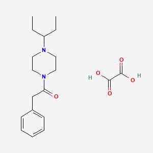 molecular formula C19H28N2O5 B4013097 1-(1-ethylpropyl)-4-(phenylacetyl)piperazine oxalate 