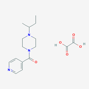 molecular formula C16H23N3O5 B4013108 1-sec-butyl-4-isonicotinoylpiperazine oxalate 