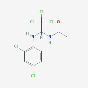 molecular formula C10H9Cl5N2O B401311 N-[2,2,2-trichloro-1-(2,4-dichloroanilino)ethyl]acetamide 