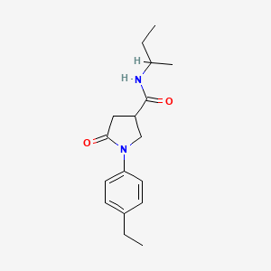 N-(sec-butyl)-1-(4-ethylphenyl)-5-oxo-3-pyrrolidinecarboxamide