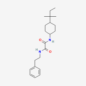 molecular formula C21H32N2O2 B4013136 N-[4-(1,1-dimethylpropyl)cyclohexyl]-N'-(2-phenylethyl)ethanediamide 