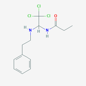 N-{2,2,2-trichloro-1-[(2-phenylethyl)amino]ethyl}propanamide