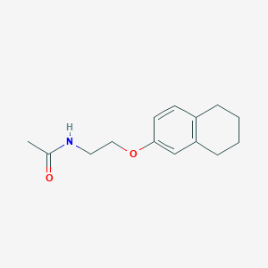 molecular formula C14H19NO2 B4013152 N-[2-(5,6,7,8-tetrahydro-2-naphthalenyloxy)ethyl]acetamide 