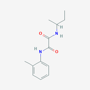 molecular formula C13H18N2O2 B4013159 N-(sec-butyl)-N'-(2-methylphenyl)ethanediamide 