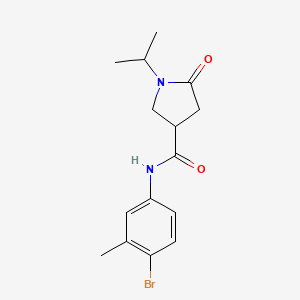 N-(4-bromo-3-methylphenyl)-1-isopropyl-5-oxo-3-pyrrolidinecarboxamide