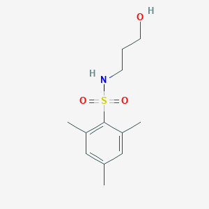 molecular formula C12H19NO3S B401318 N-(3-hydroxypropyl)-2,4,6-trimethylbenzenesulfonamide CAS No. 300816-19-7