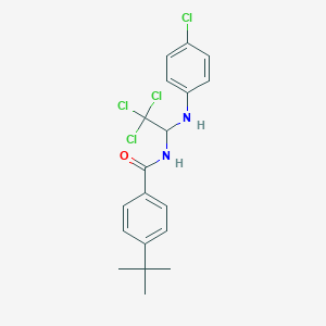 molecular formula C19H20Cl4N2O B401319 4-tert-butyl-N-[2,2,2-trichloro-1-(4-chloroanilino)ethyl]benzamide 