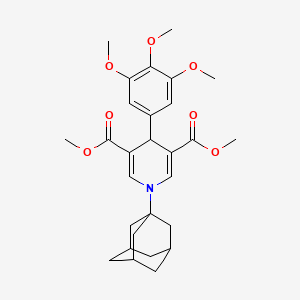 dimethyl 1-(1-adamantyl)-4-(3,4,5-trimethoxyphenyl)-1,4-dihydro-3,5-pyridinedicarboxylate