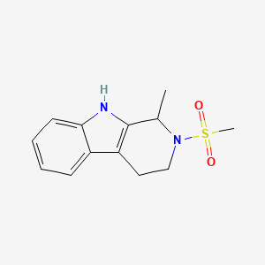 molecular formula C13H16N2O2S B4013226 1-methyl-2-(methylsulfonyl)-2,3,4,9-tetrahydro-1H-beta-carboline 