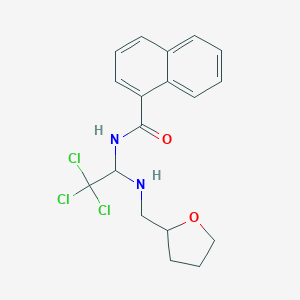 N-{2,2,2-trichloro-1-[(tetrahydrofuran-2-ylmethyl)amino]ethyl}-1-naphthamide