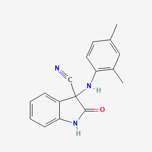 3-[(2,4-dimethylphenyl)amino]-2-oxo-3-indolinecarbonitrile