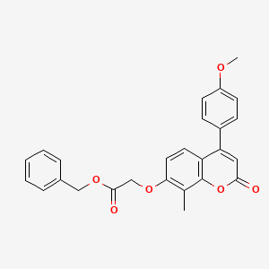 benzyl {[4-(4-methoxyphenyl)-8-methyl-2-oxo-2H-chromen-7-yl]oxy}acetate