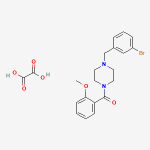 molecular formula C21H23BrN2O6 B4013282 1-(3-bromobenzyl)-4-(2-methoxybenzoyl)piperazine oxalate 