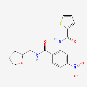 N-(5-nitro-2-{[(tetrahydro-2-furanylmethyl)amino]carbonyl}phenyl)-2-thiophenecarboxamide