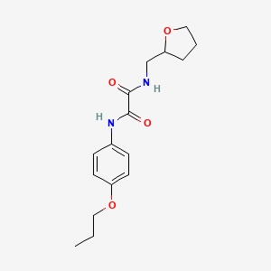 N-(4-propoxyphenyl)-N'-(tetrahydro-2-furanylmethyl)ethanediamide