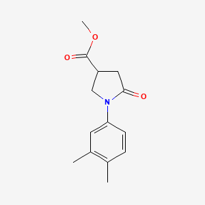 methyl 1-(3,4-dimethylphenyl)-5-oxo-3-pyrrolidinecarboxylate
