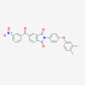 molecular formula C29H20N2O6 B401337 2-{4-[(3,4-dimethylphenyl)oxy]phenyl}-5-({3-nitrophenyl}carbonyl)-1H-isoindole-1,3(2H)-dione 