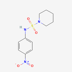 molecular formula C11H15N3O4S B4013436 N-(4-nitrophenyl)-1-piperidinesulfonamide 