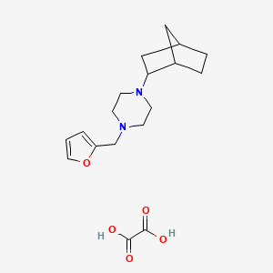 molecular formula C18H26N2O5 B4013454 1-bicyclo[2.2.1]hept-2-yl-4-(2-furylmethyl)piperazine oxalate 