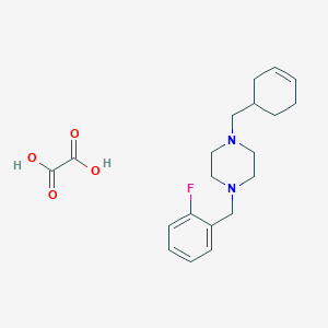 molecular formula C20H27FN2O4 B4013469 1-(3-cyclohexen-1-ylmethyl)-4-(2-fluorobenzyl)piperazine oxalate 