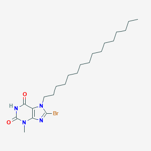 molecular formula C22H37BrN4O2 B401349 8-bromo-7-hexadecyl-3-methyl-3,7-dihydro-1H-purine-2,6-dione CAS No. 317844-02-3