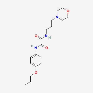 N-[3-(4-morpholinyl)propyl]-N'-(4-propoxyphenyl)ethanediamide
