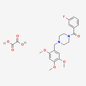 1-(3-fluorobenzoyl)-4-(2,4,5-trimethoxybenzyl)piperazine oxalate