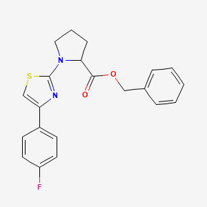benzyl 1-[4-(4-fluorophenyl)-1,3-thiazol-2-yl]prolinate