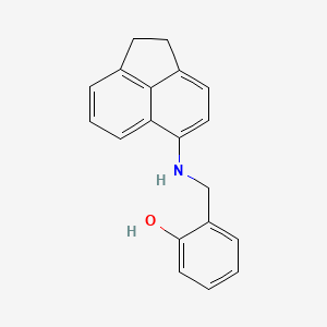 molecular formula C19H17NO B4013591 2-[(1,2-dihydro-5-acenaphthylenylamino)methyl]phenol 