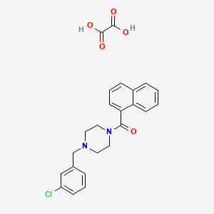 1-(3-chlorobenzyl)-4-(1-naphthoyl)piperazine oxalate
