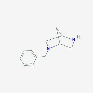 molecular formula C12H16N2 B040136 2-Benzyl-2,5-diazabicyclo[2.2.1]heptane CAS No. 114086-14-5