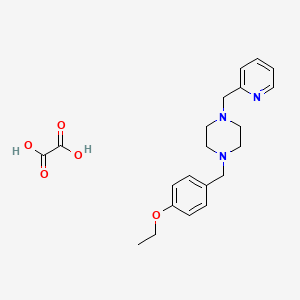 molecular formula C21H27N3O5 B4013629 1-(4-ethoxybenzyl)-4-(2-pyridinylmethyl)piperazine oxalate 