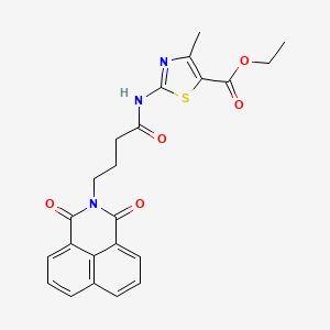 ethyl 2-{[4-(1,3-dioxo-1H-benzo[de]isoquinolin-2(3H)-yl)butanoyl]amino}-4-methyl-1,3-thiazole-5-carboxylate