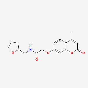 2-[(4-methyl-2-oxo-2H-chromen-7-yl)oxy]-N-(tetrahydro-2-furanylmethyl)acetamide