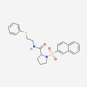 1-(2-naphthylsulfonyl)-N-[2-(phenylthio)ethyl]prolinamide