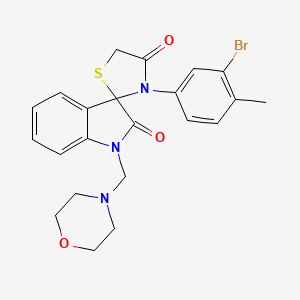 3'-(3-bromo-4-methylphenyl)-1-(4-morpholinylmethyl)-4'H-spiro[indole-3,2'-[1,3]thiazolidine]-2,4'(1H)-dione